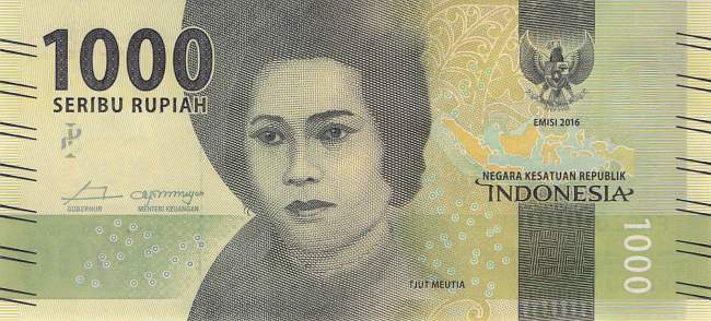 Indonesien 1000 Rupiah 2018 p154c-1